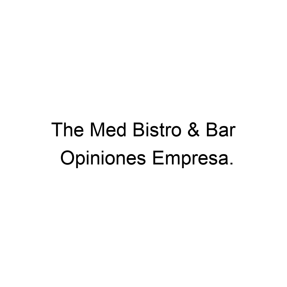 Opiniones The Med Bistro Bar Guardamar Del Segura