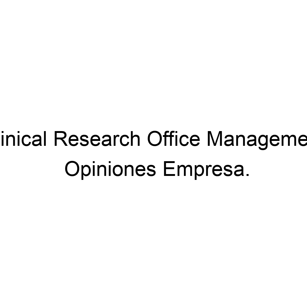 opiniones-clinical-research-office-management-941258120