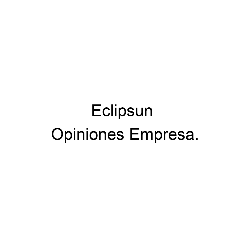 Opiniones Eclipsun