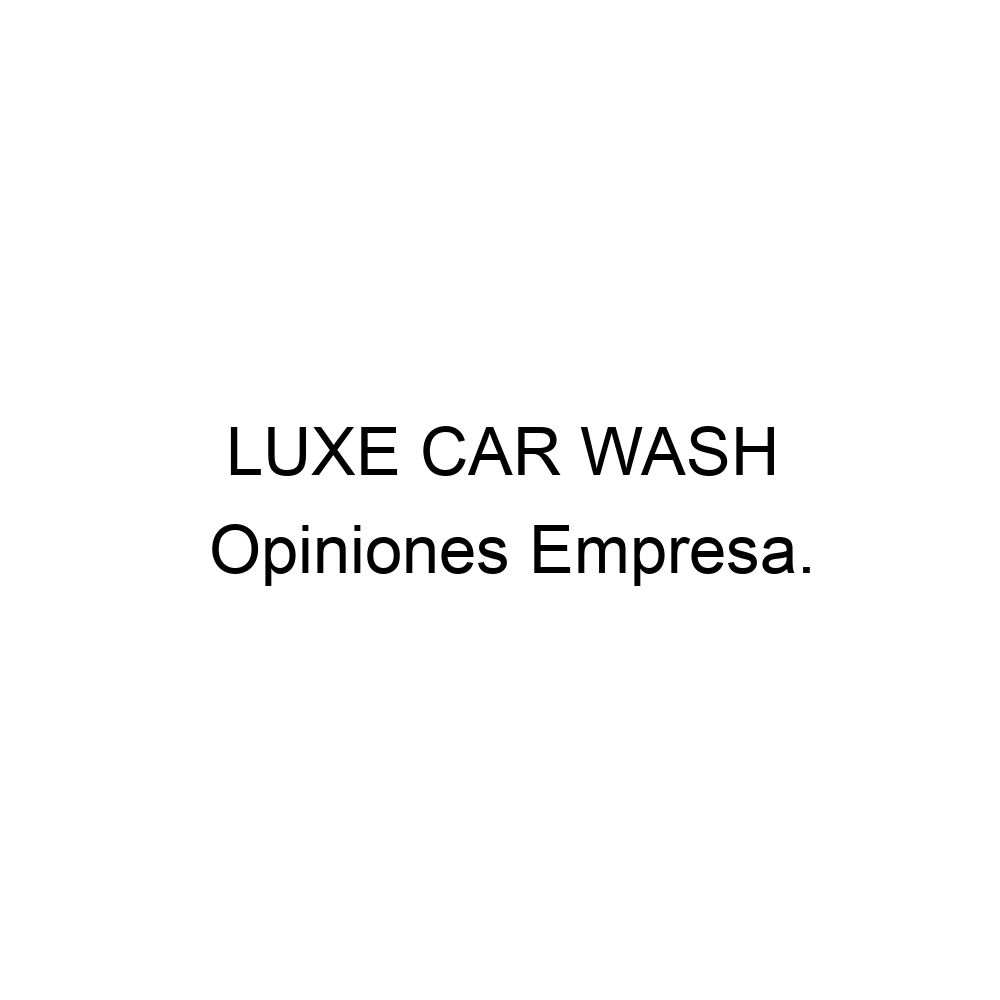 luxe car wash marbella