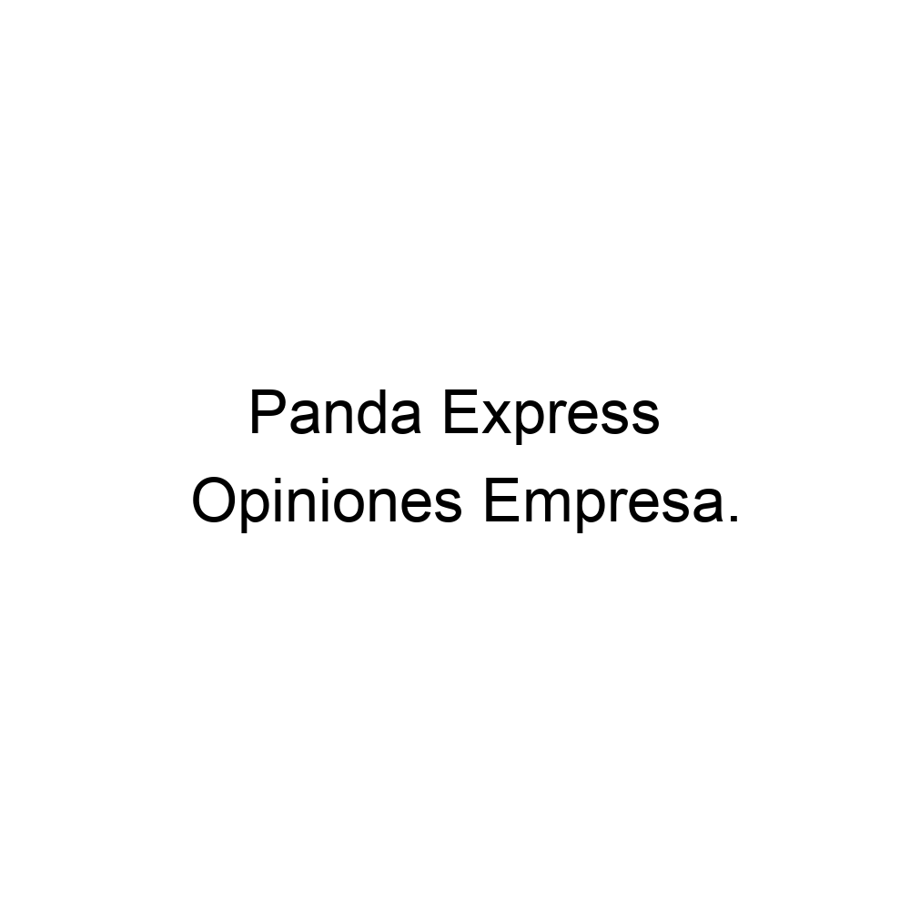 Opiniones Panda Express